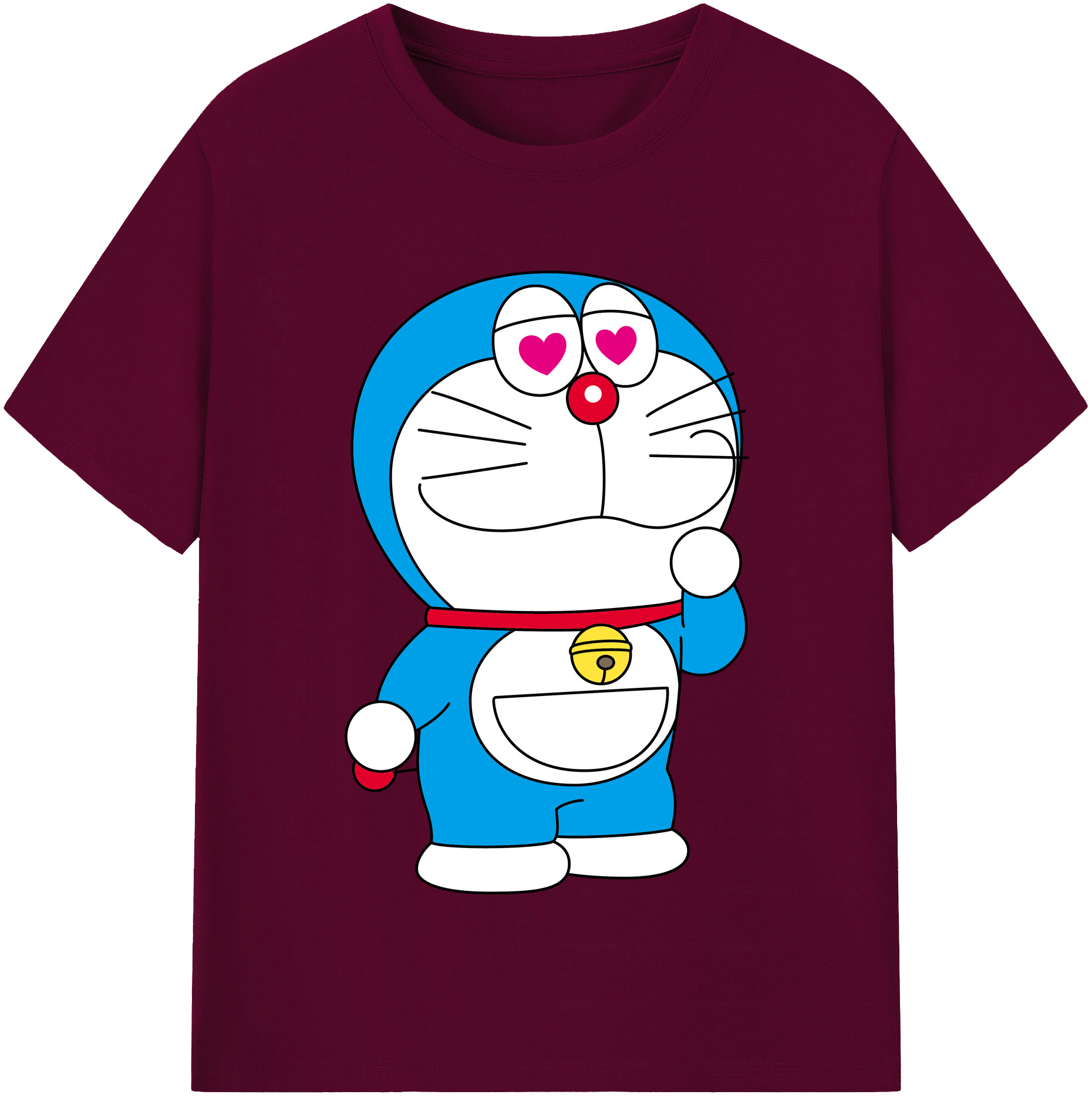 （画像用） ドラえもん Doraemon レディースカジュアルプリントTシャツ（綿100％）